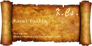 Kazal Csilla névjegykártya